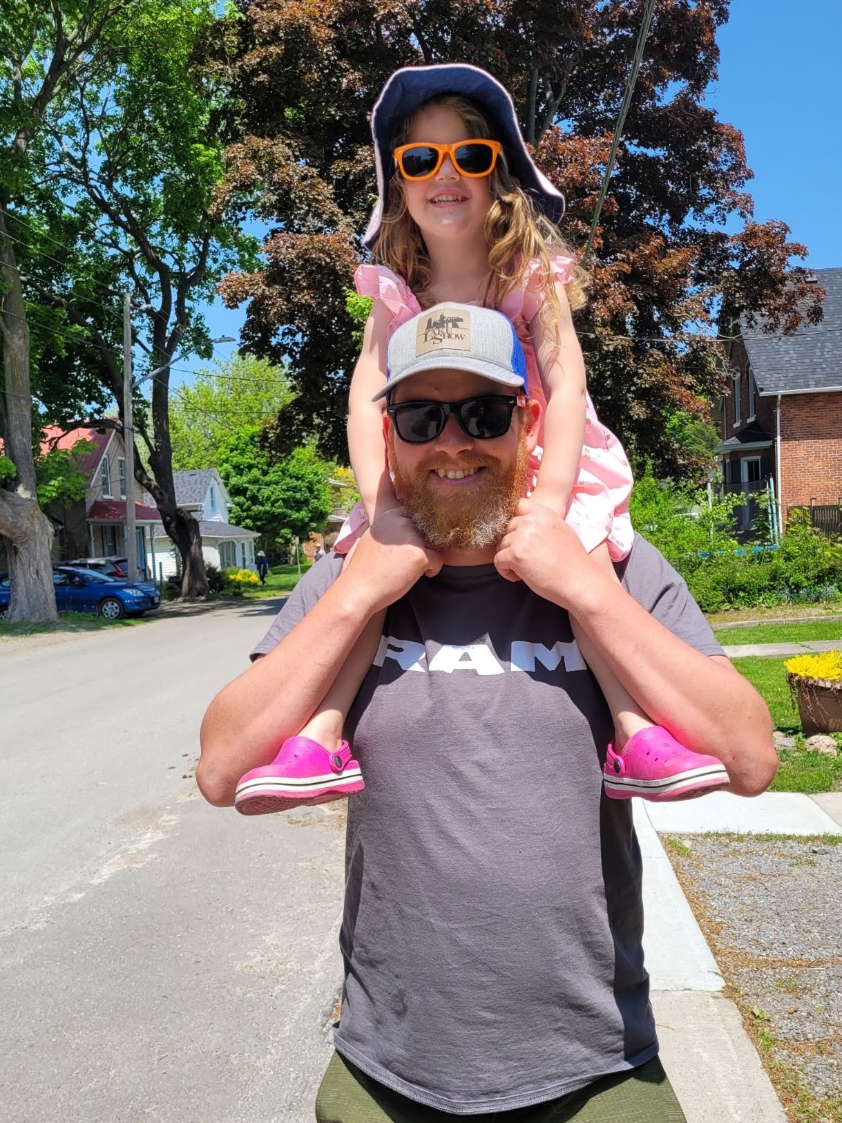 Dillon Howard and his daughter Annabelle in Millbrook